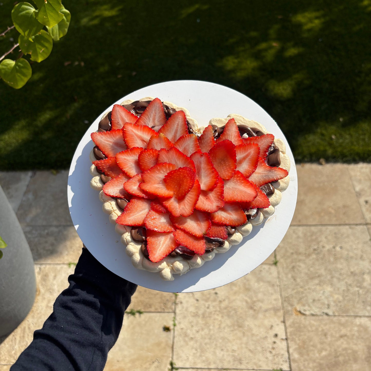 Nutella Heart Pavlova