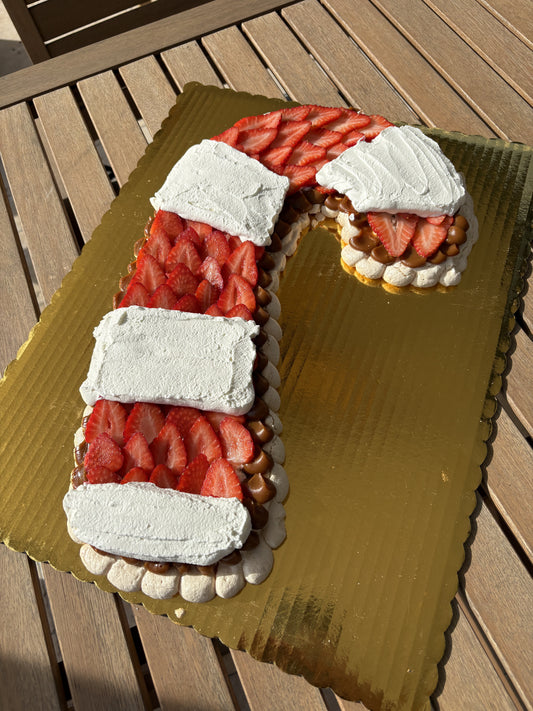 Candy Cane Pavlova